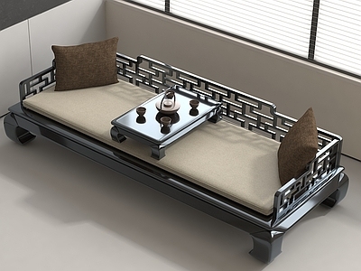 现代中式罗汉床 罗汉床