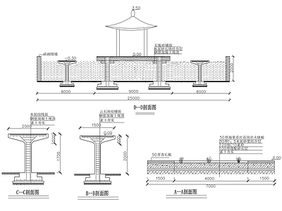现代其他景观 广场园路铺装施工 公园景观铺装施工 施工图