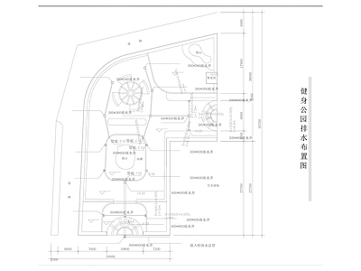 景观平面图 景观广场平面 景观公园平面 施工图