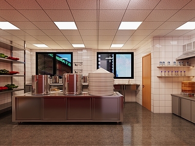 现代后厨 包子店后厨 包子后厨 包子店 包子 包子店后厨空间