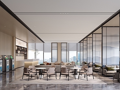 新中式售楼处 洽谈区