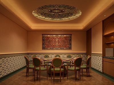 现代东南亚餐厅 新疆餐厅包间 新疆餐饮空间包间 东南亚餐厅包间