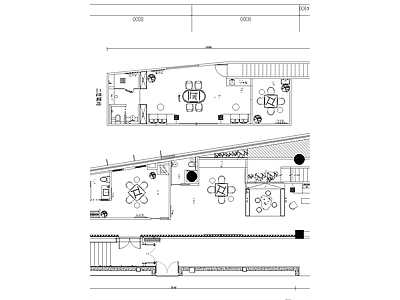 家居客厅 棋牌会所 施工图