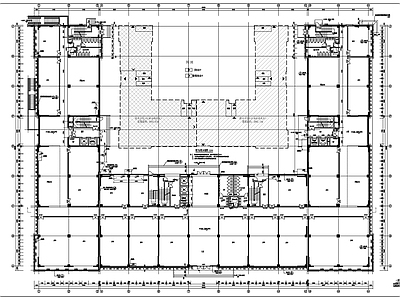 现代办公楼建筑 高层办公楼建施图 办公楼平面图 高层办公楼 施工图