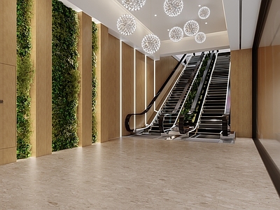 现代商场 电梯厅