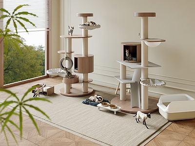 猫爬架 宠物用品 宠物玩具 猫砂盆 宠物碗