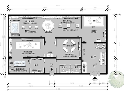 文化展厅 文化展厅 施工图