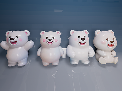 现代艺术装置 熊猫雕塑 互动装置 景观装置 网红打卡 可爱白色熊猫小品