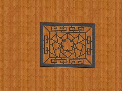 新中式镂花窗 镂花窗