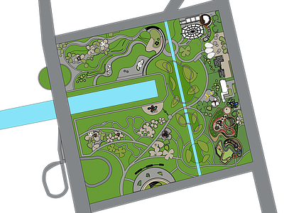 现代景观公园 景观公园