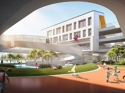 新中式现代学校建筑 小学 中学 幼儿园 武汉金银湖