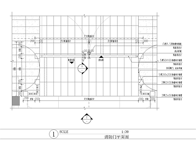门岗与安防 消防常闭门详图 消防通道安防门 施工图
