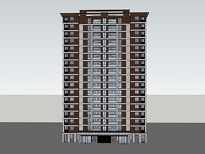 现代极简高层住宅 现代高层住宅 极简主义