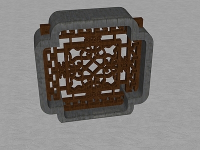 中式镂花窗 镂花窗