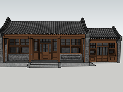 新中式中式古建筑 民国 古建房屋 明清房屋 明清建筑