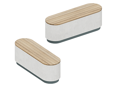 现代景观座椅 石椅 木椅 公园座椅 户外座椅