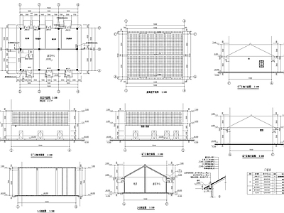 现代其他公共建筑 服务中心 施工图