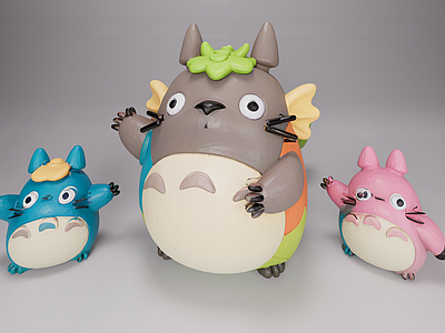 现代雕塑 龙猫 网红打卡雕塑 网红商业景观小品 龙猫美陈小品 景观打卡雕塑