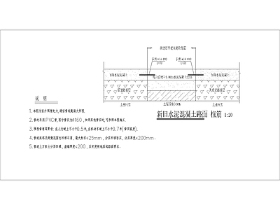 景观节点 新旧路面植筋 大样图 详图 施工图