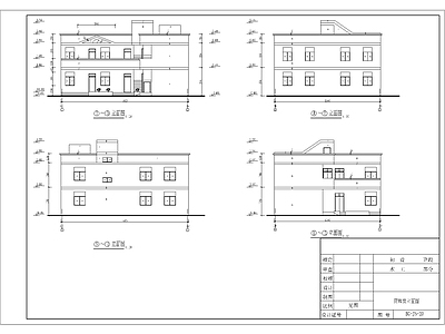 工业现代办公楼建筑 两层办公室 二层管理房 办公楼平面图 施工图