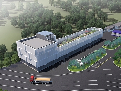 现代其他商业建筑 高速路休息站商业