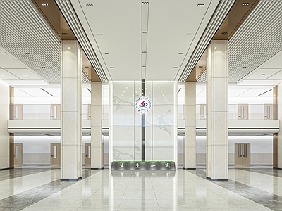 现代其他学校空间 高中办公大堂