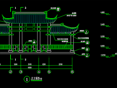 其他古建筑 长廊 施工图