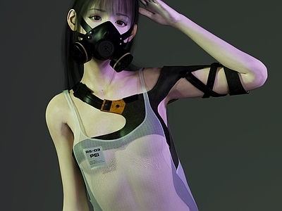 女人 现代女人 赛博 朋克 虚拟人物 模特