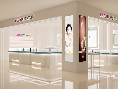 现代珠宝店 珠宝店柜子 珠宝展示柜 珠宝专卖店 珠宝店玻璃柜 珠宝店背景墙
