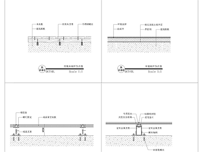地面综合节点 地面节点大样图 施工图