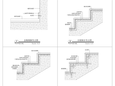地面综合节点 地面节点大样图 施工图