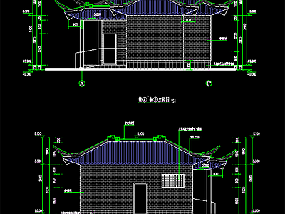 其他古建筑 公共厕所 施工图