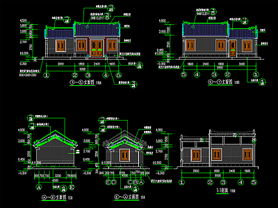 新中式中式其他公共建筑 服务用房 施工图