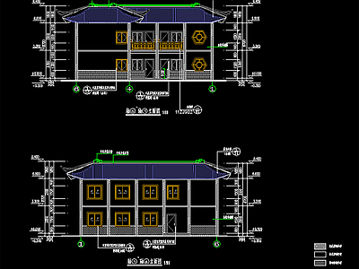 新中式中式其他公共建筑 公园管理用房 施工图