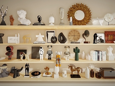 现代摆件组合 室内摆件 装饰品