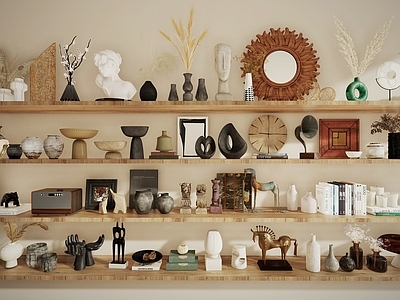 现代禅意摆件组合 小品