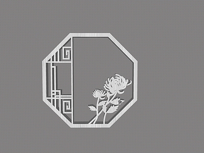 新中式镂花窗 镂花窗