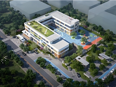 现代幼儿园建筑 12班幼儿园 施工图