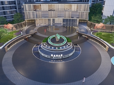 现代口袋公园 现代转角展示区