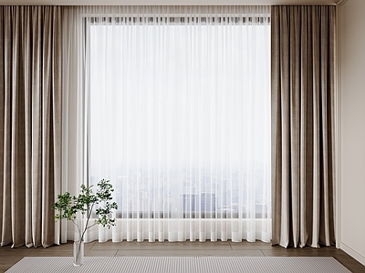 现代意式窗帘 现代窗帘 意式窗帘 布艺窗帘 组合窗帘 纱帘