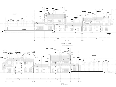 仿古建筑 仿古建 施工图
