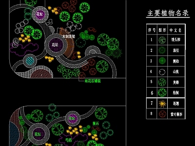 口袋公园 公园绿化 施工图