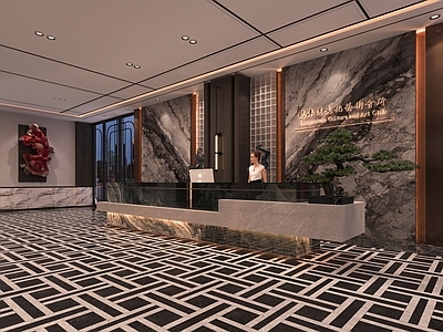 轻奢新中式中餐厅 前厅接待 休闲区 售楼处 会所