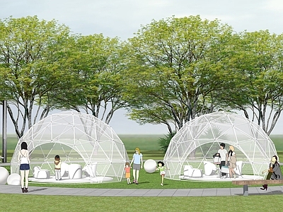 现代其他景观小建筑 景观膜
