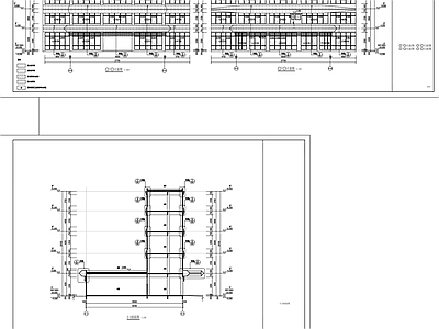 现代其他公共建筑 食堂连廊建筑施工 施工图