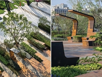 现代座凳图库 现代异形木座凳 穿孔板异形座凳 施工图
