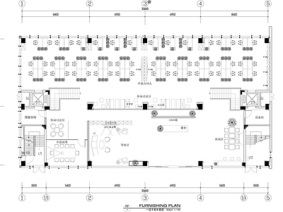 现代整体办公空间 开放办公室平面图 企业办公室平面图 销售办公室平面图 施工图