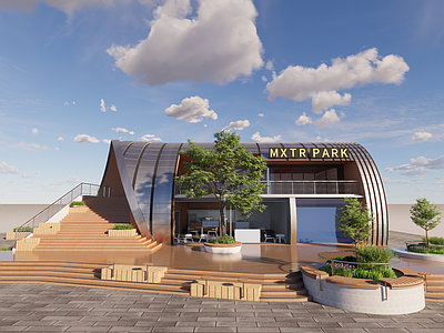 现代商场建筑 markpark 咖啡店咖啡厅 深圳万象天地 快闪店 水广场