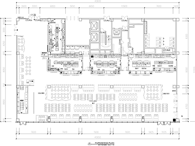 现代食堂 企业员工食堂平面 大学食堂平面图 员工餐厅平面图 学校食堂平面图 施工图