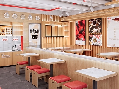 现代快餐店 肉夹馍店 肉夹馍 快餐店 简约快餐店 快餐